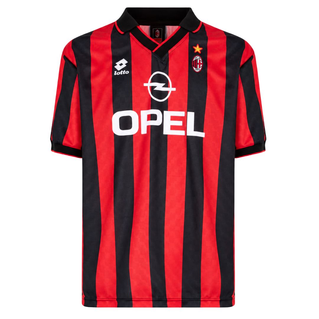 AC Milan 1995/96 Home Jersey – Baggio 18 | ITASPORT
