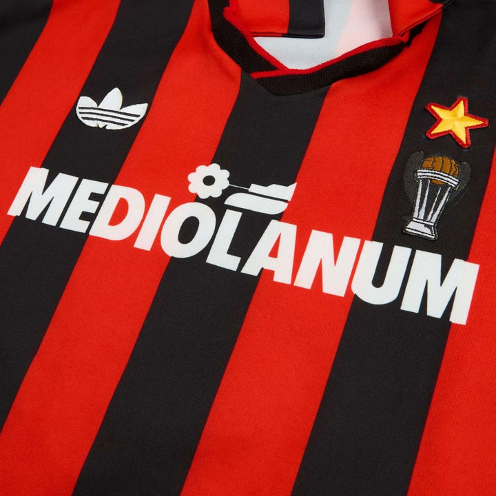 1990/91 AC Milan Home Jersey - Baresi 6 - ITASPORT