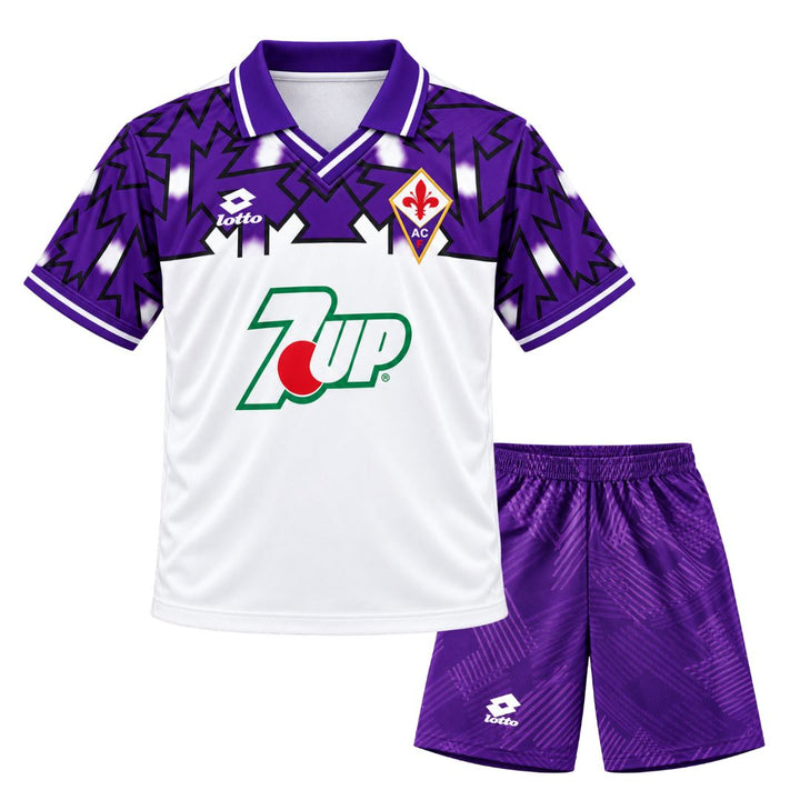 1992/93 Fiorentina Away Jersey Kids Retro - LOTTO