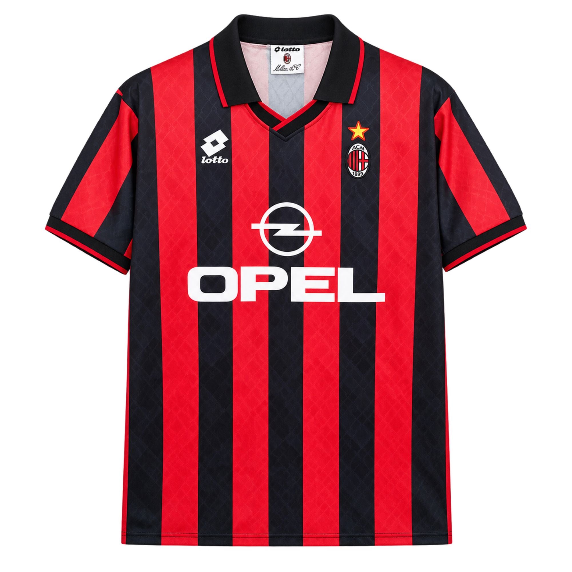 AC Milan 1995/96 Home Jersey – Baggio 18 | ITASPORT