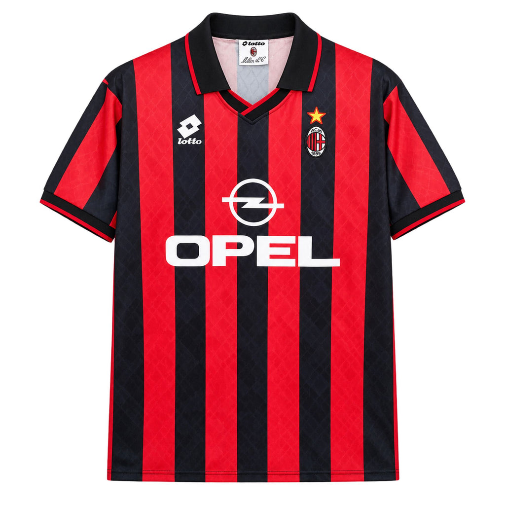 AC Milan 1995/96 Home Jersey – Baggio 18 | ITASPORT