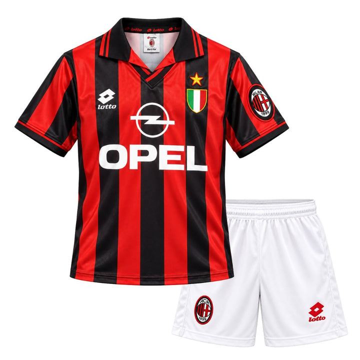 1996/97 AC Milan Home Jersey Kids Retro Edition - LOTTO
