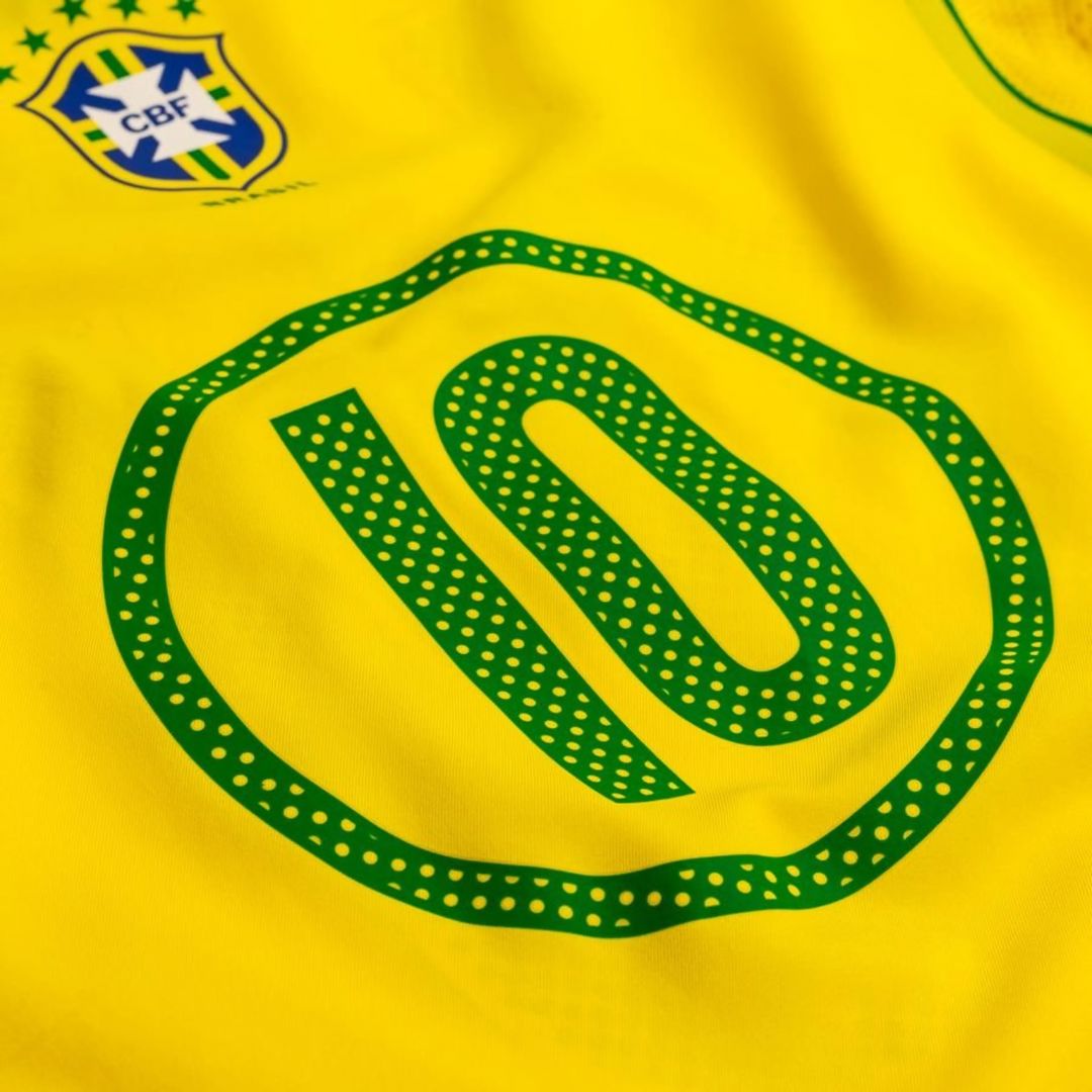 2004 BRAZIL HOME JERSEY KIDS – RONALDINHO 10 - NIKE