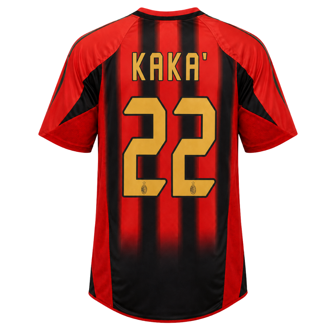 Retro AC Milan 04/05 home kit back view KAKA 22 - ITASPORT
