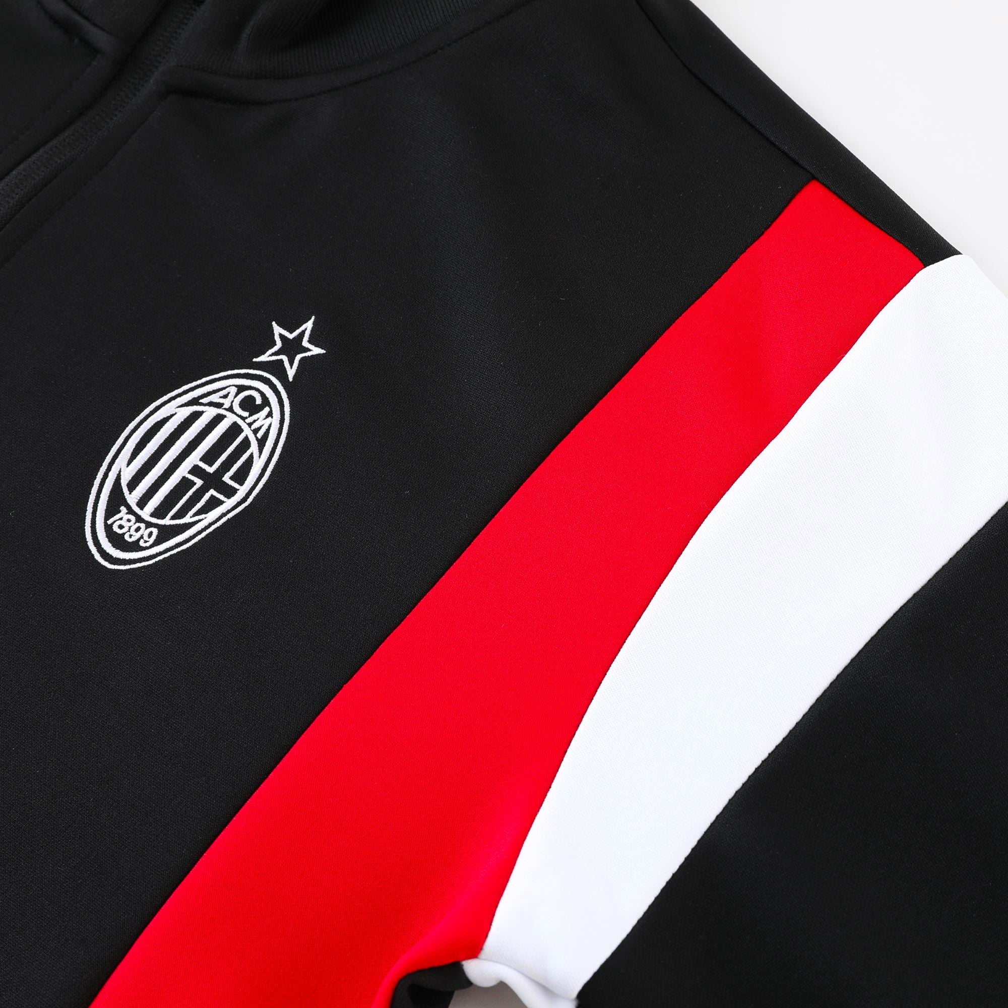 AC Milan Long Sleeve Zipped Tracksuit Black/Red 2023-24 – mashedit
