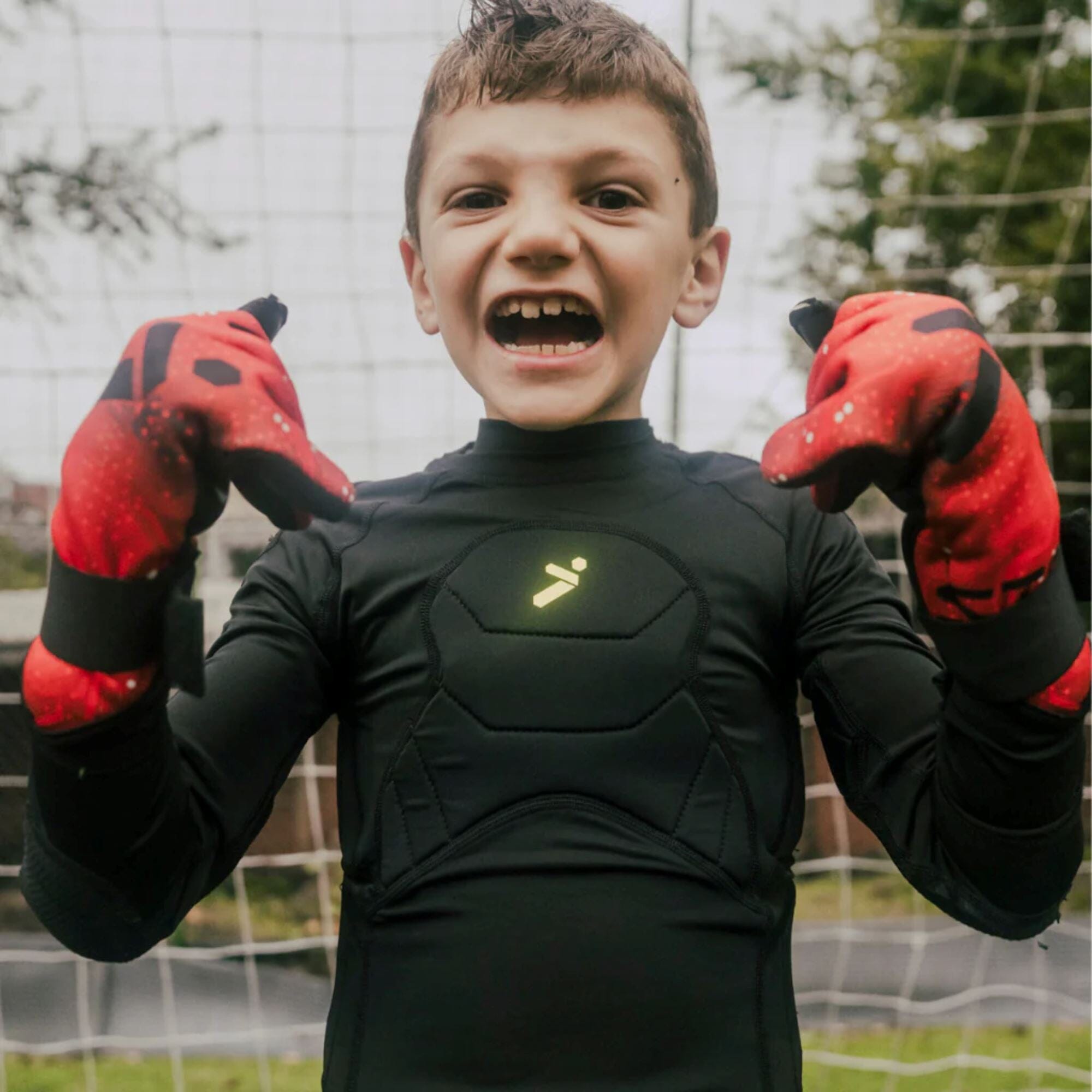 Challenger Youth GK Gloves by Storelli - Blue Circuit - ITASPORT