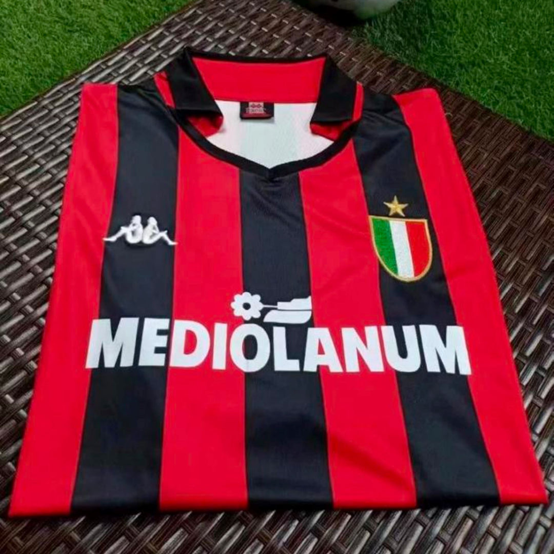 AC Milan 1988/89 Home Retro Jersey Maldini 3 - ITASPORT