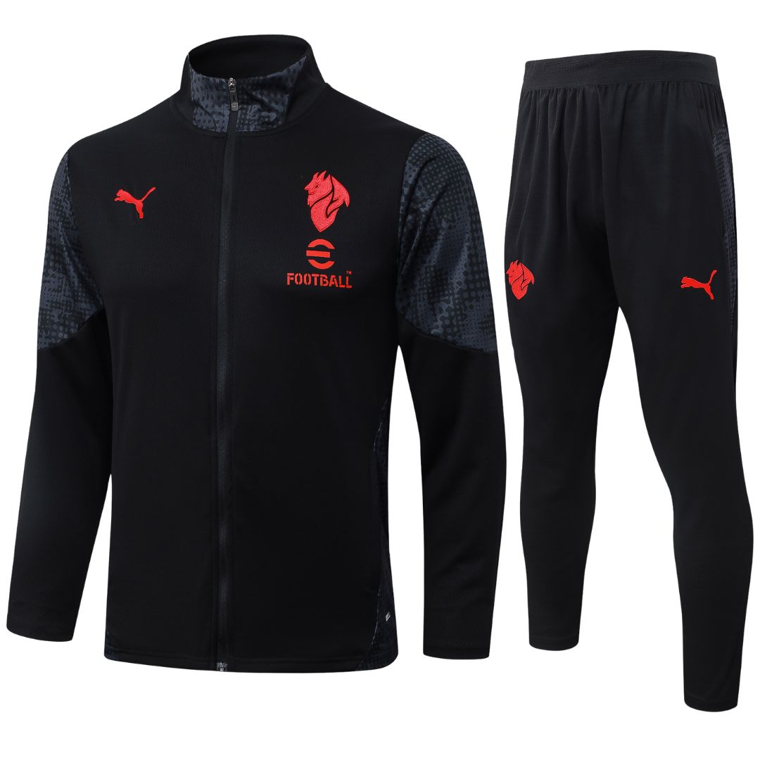 AC Milan 2025/26 Black Training Tracksuit - PUMA