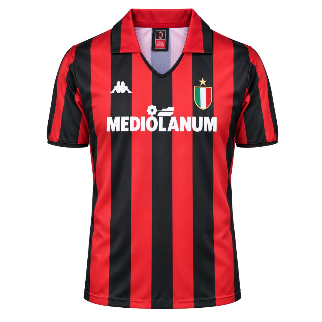 AC Milan 1988/89 Home Retro Jersey – Baresi 6 - ITASPORT