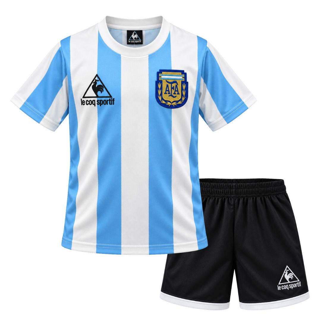 ARGENTINA 1986 HOME JERSEY KIDS RETRO EDITION - LE COQ SPORTIF