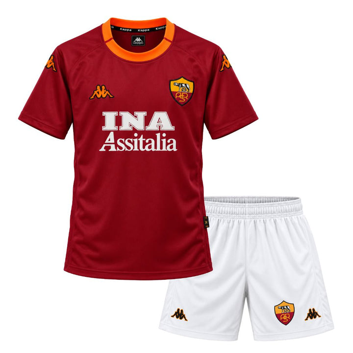 AS Roma 2000/01 Home Jersey Kids Retro Edition - Kappa