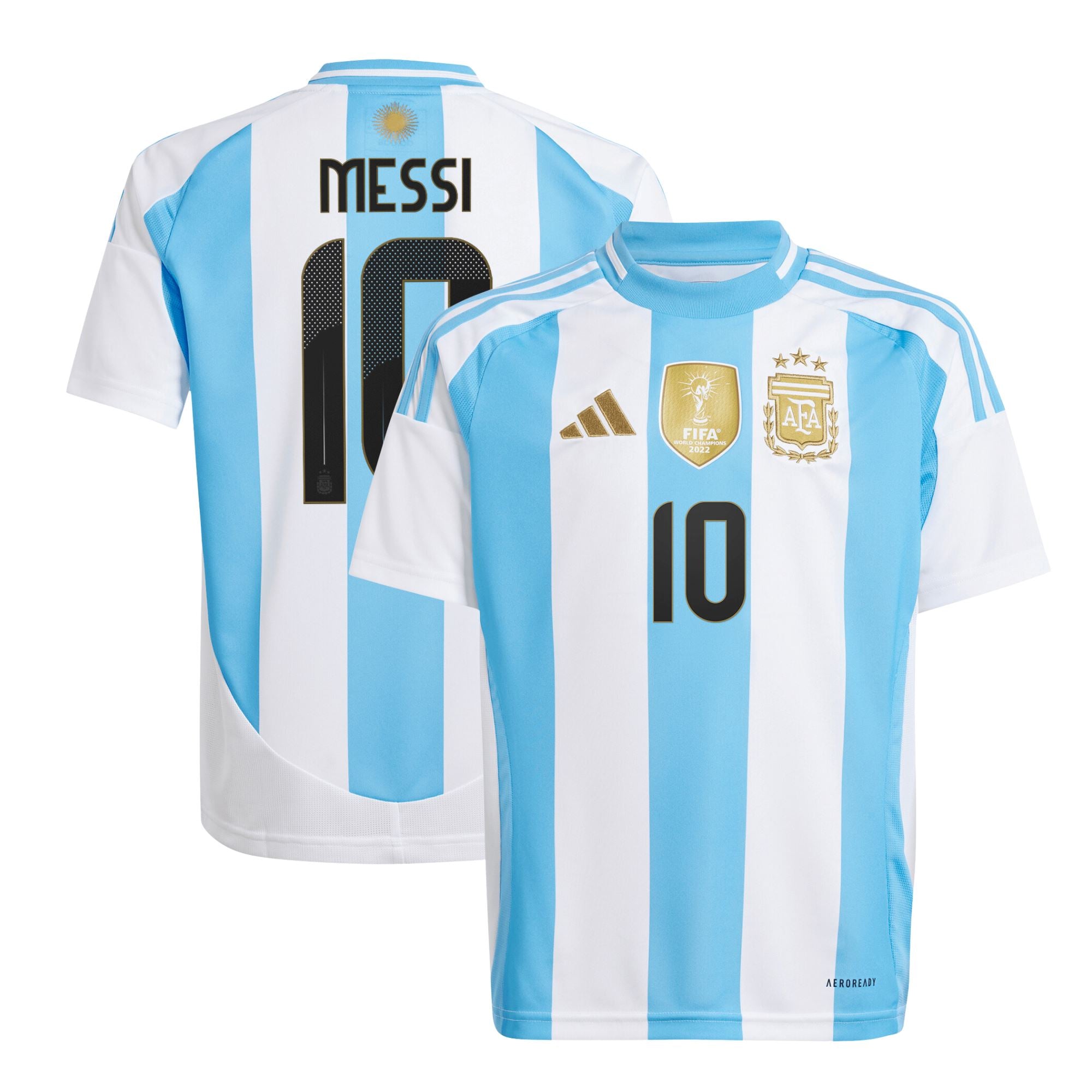 Argentina 2024 Home Jersey Messi 10 Kids - ADIDAS