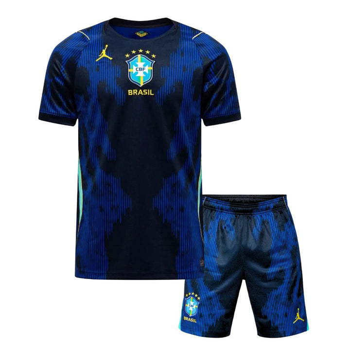 Brazil 2026 Away Kids Kit – (Your Name) - NIKE