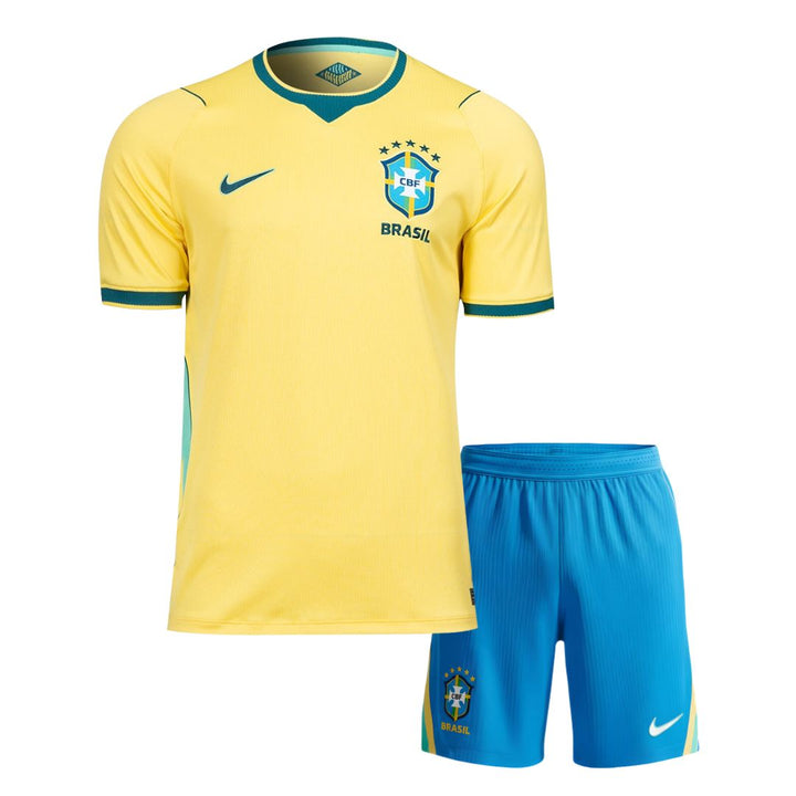 Brazil 2026 Home Kids Kit – (Your Name) - NIKE