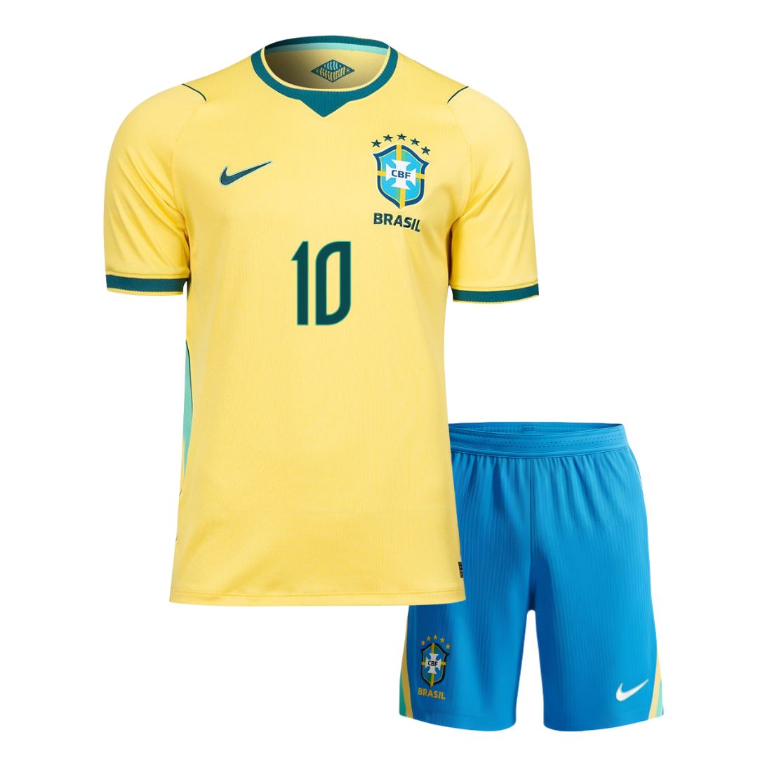 Brazil 2026 Home Mini Kit – Neymar 10 - NIKE