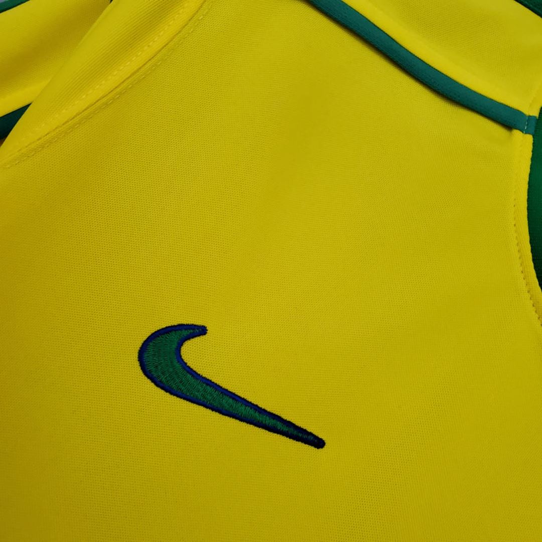 Brazil Home Jersey 1998 Ronaldo 9 - NIKE