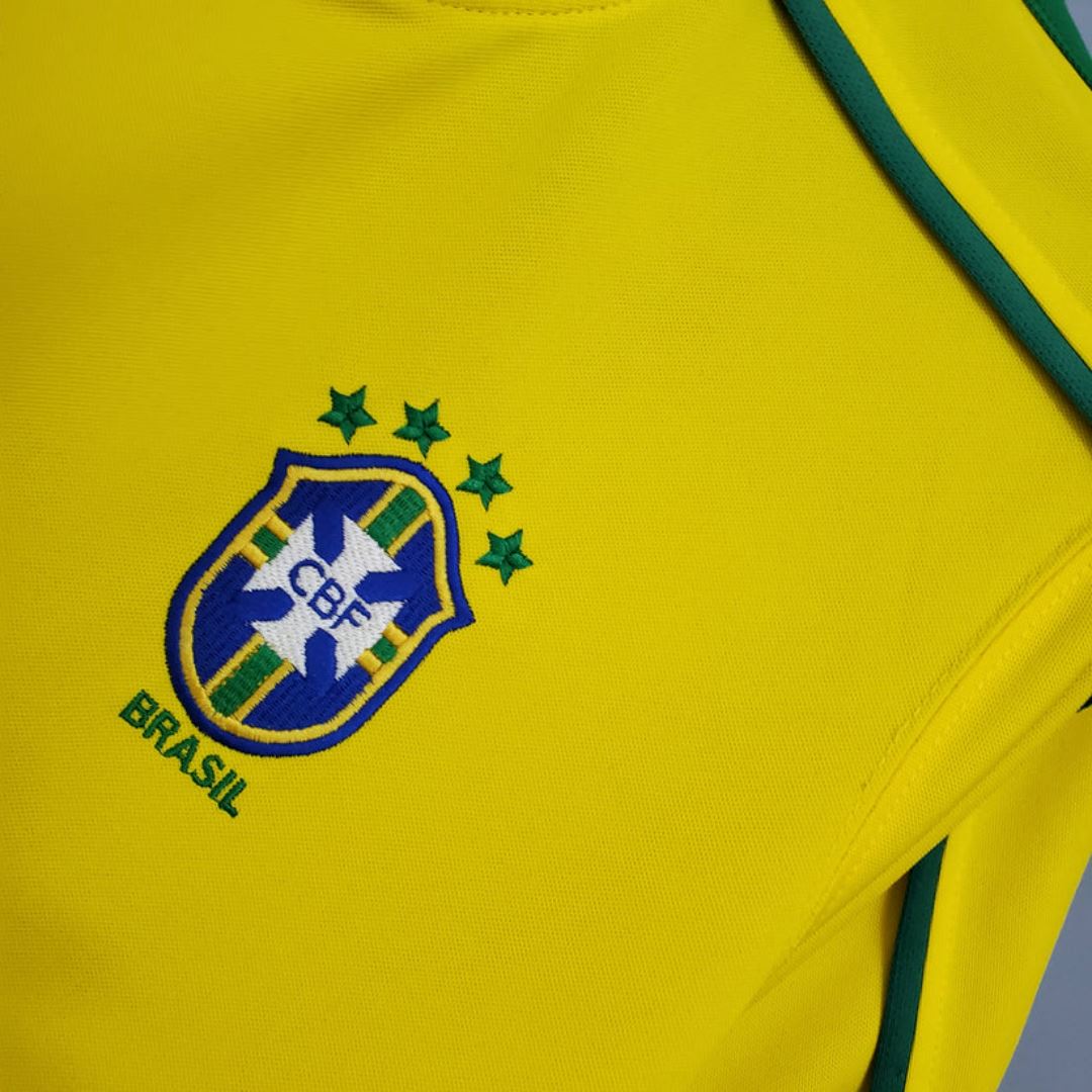 Brazil Home Jersey 1998 Ronaldo 9 - NIKE