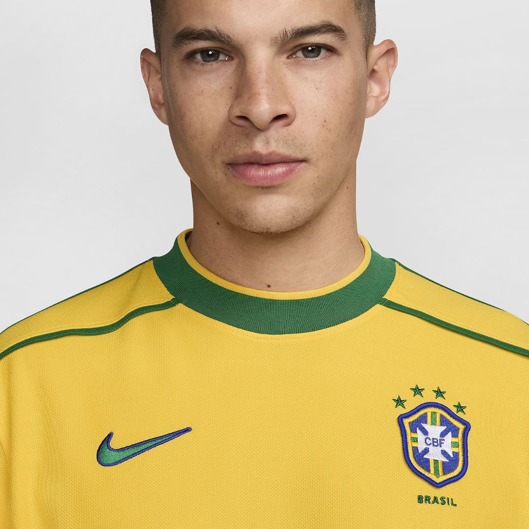 Brazil Home Jersey 1998 Ronaldo 9 - NIKE