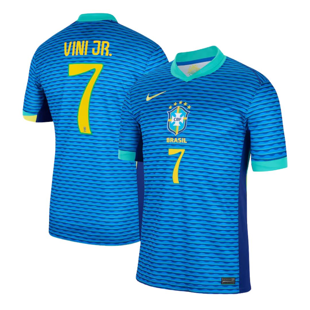 Brazil Away Jersey 24/25 Vini Jr #7 Kids - NIKE