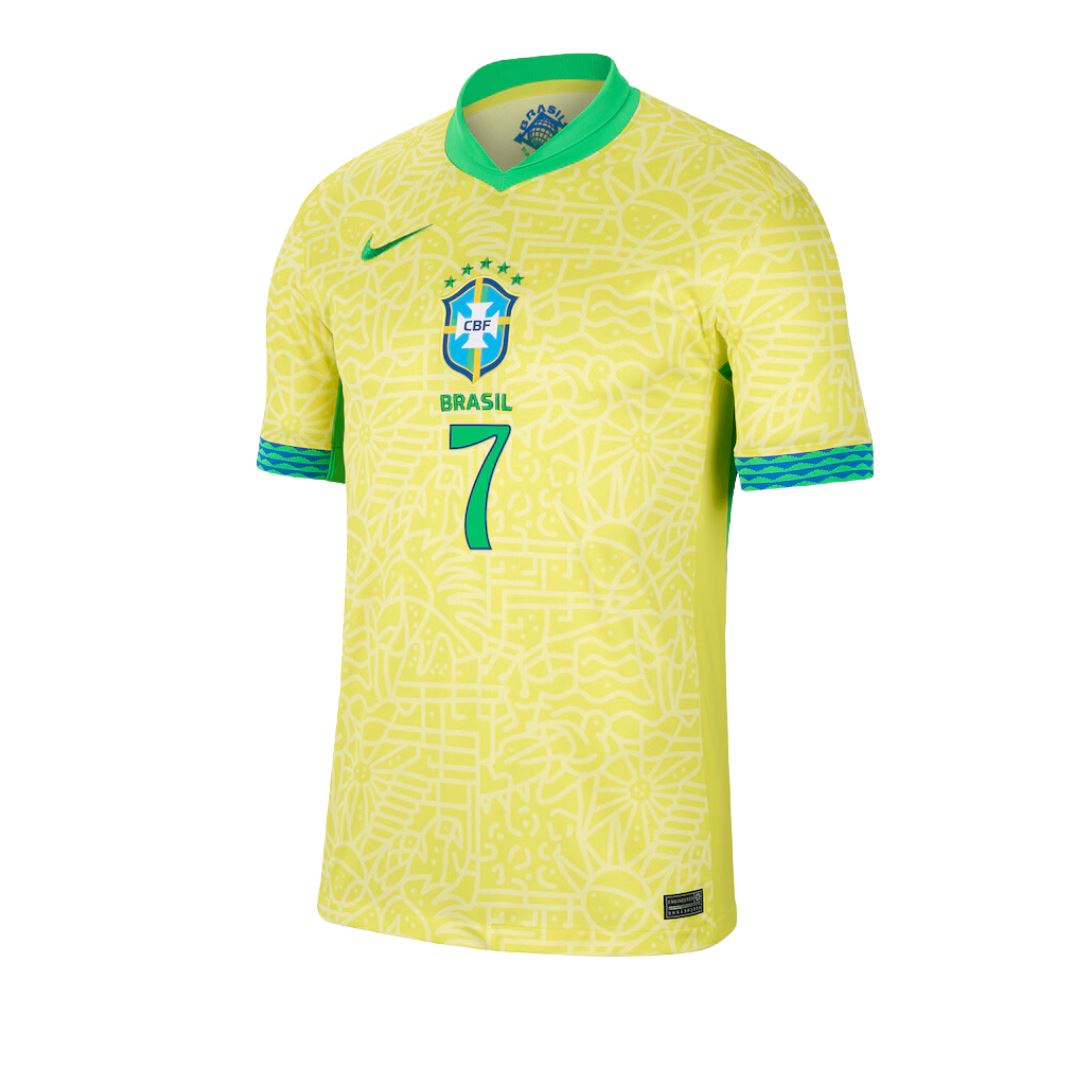 Brazil Home Jersey 24/25 Vini Jr #7 Kids - NIKE