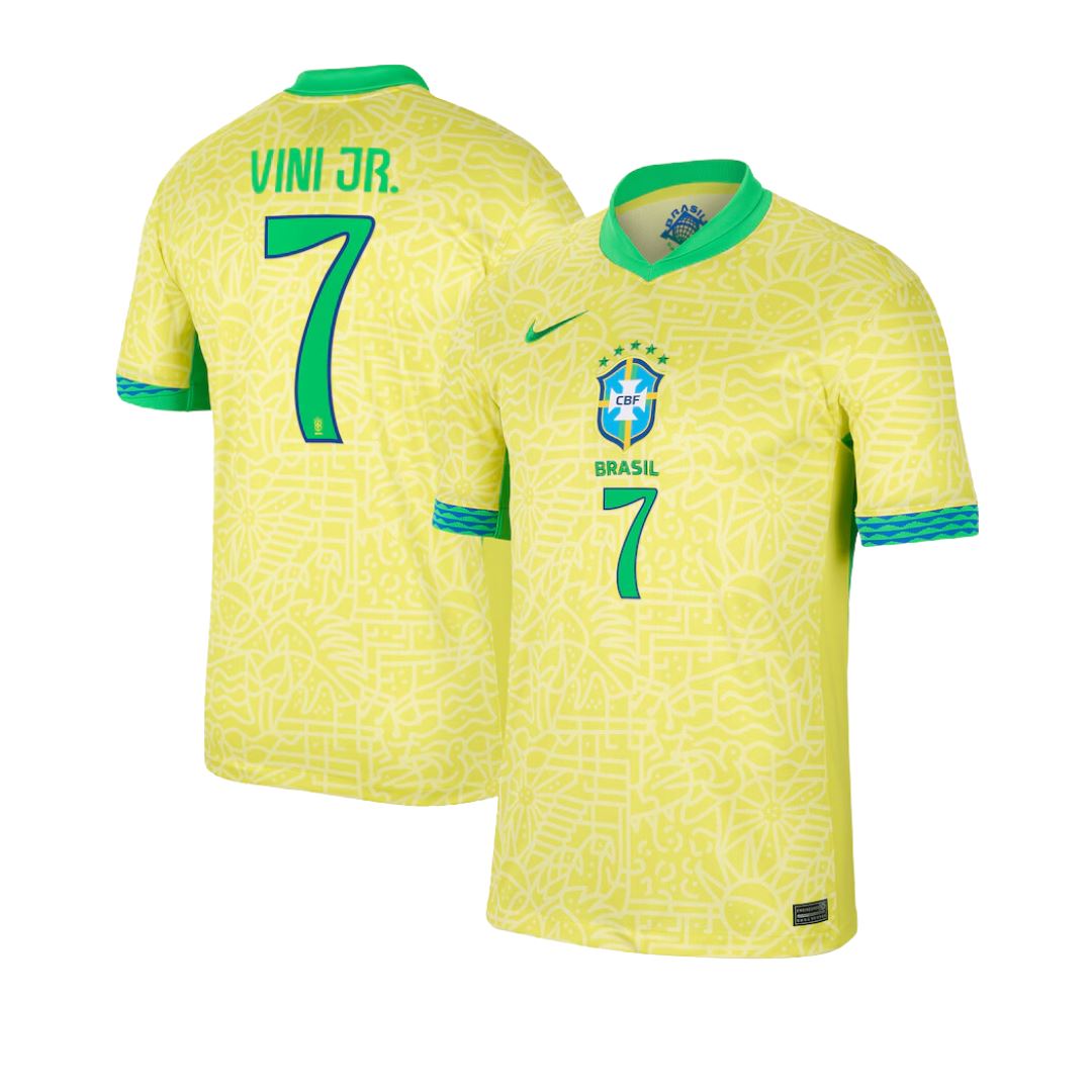 Brazil Home Jersey 24/25 Vini Jr #7 Kids - NIKE