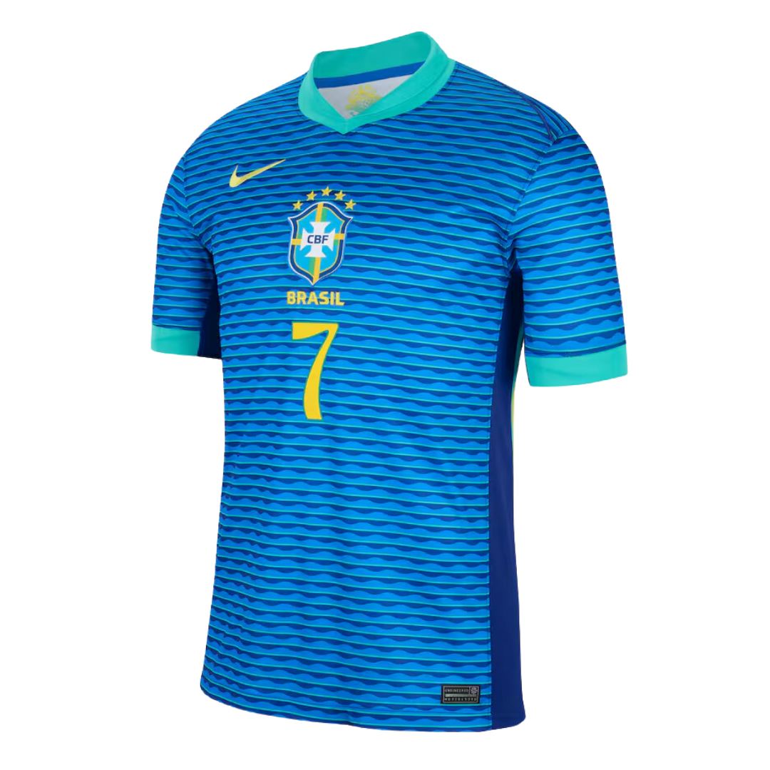 Brazil Away Jersey 24/25 Vini Jr #7 Kids - NIKE