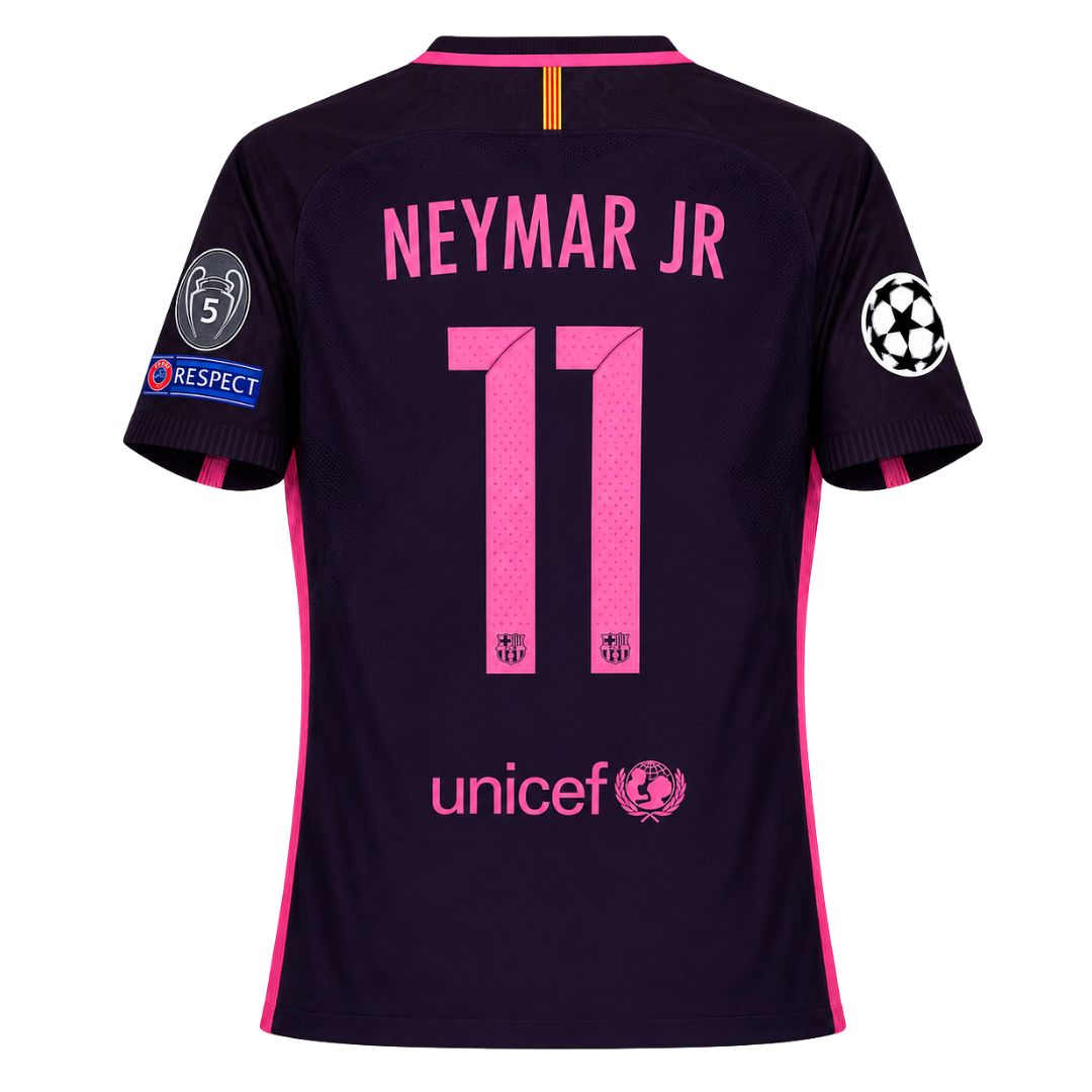 FC Barcelona 2016/17 Away Jersey – Neymar Jr. 11 – UCL Version - NIKE