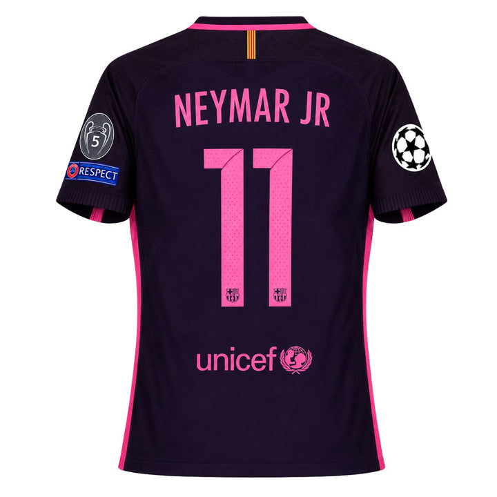 FC Barcelona 2016/17 Away Jersey – Neymar Jr. 11 – UCL Version - NIKE