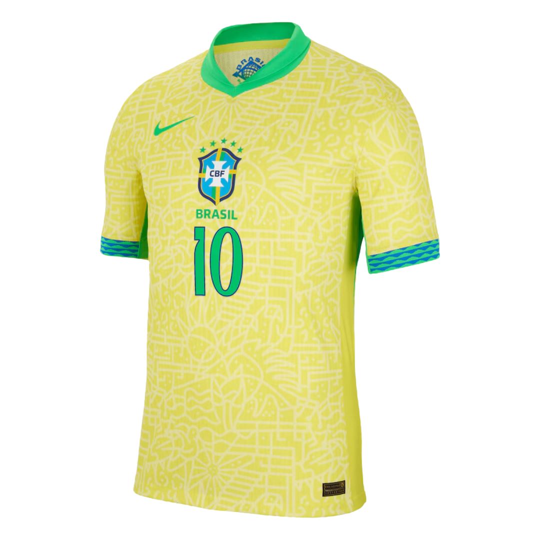 Brazil Home Jersey 2024/25 Neymar #10 - NIKE