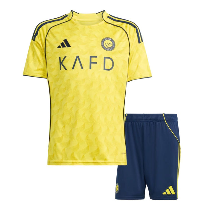 Al Nassr 2025/26 Home Kids Kit – Ronaldo 7 - ADIDAS