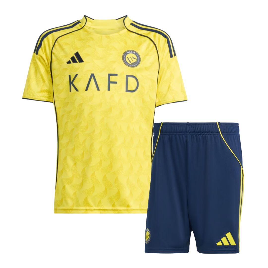 Al-Nassr Home Jersey 25/26 Kids - Ronaldo 7 - ADIDAS