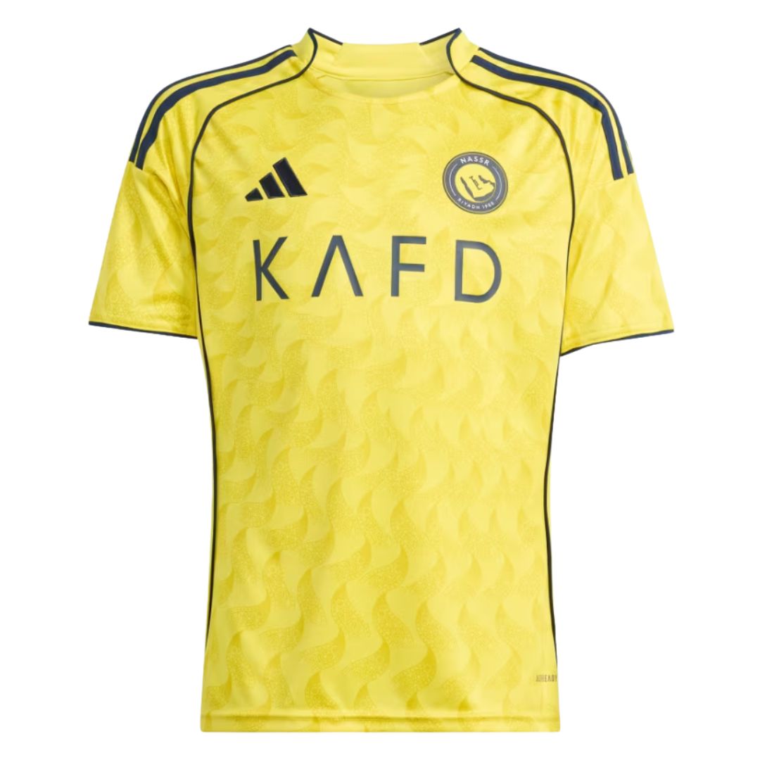 Al-Nassr Home Jersey 25/26 Kids - Ronaldo 7 - ADIDAS