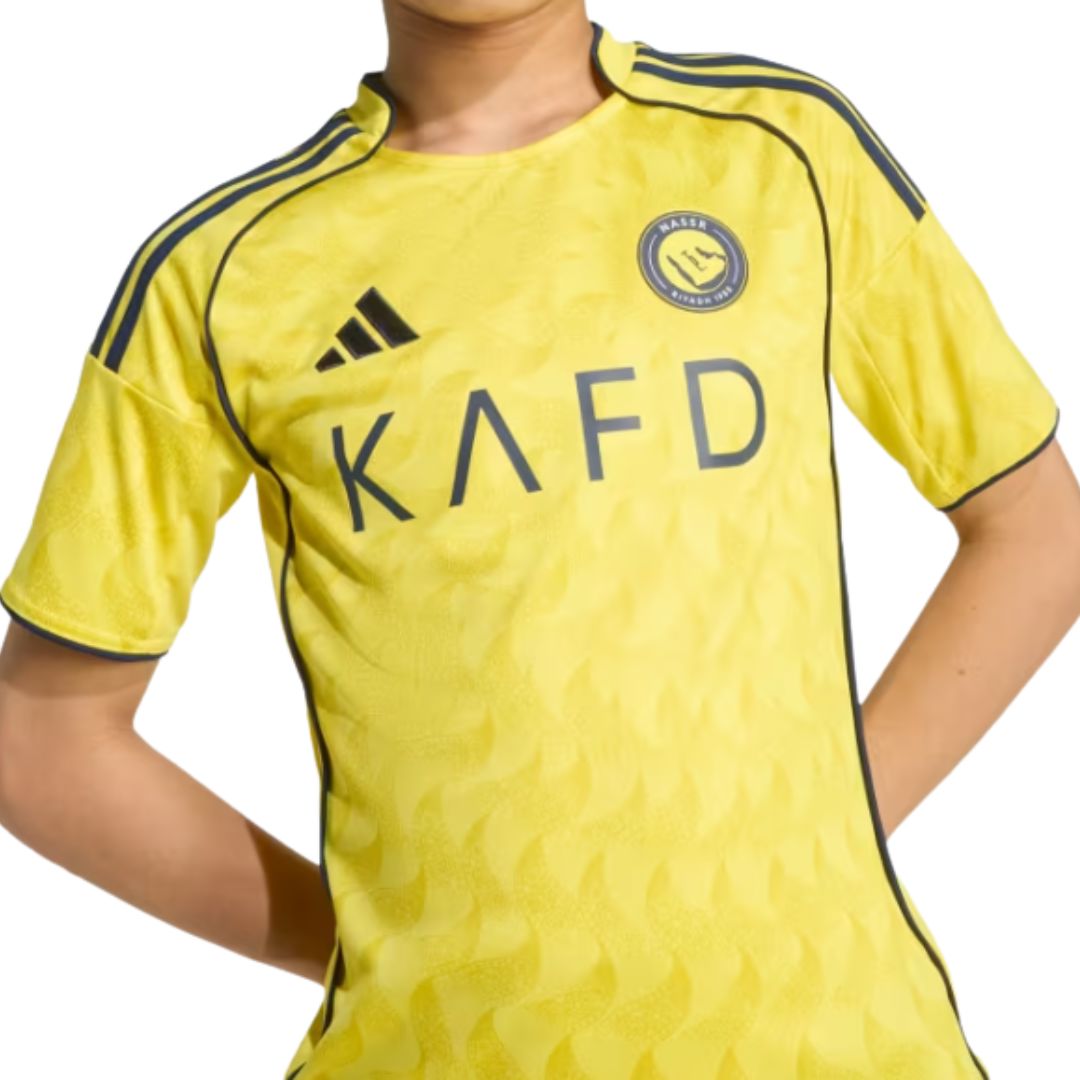 Al-Nassr Home Jersey 25/26 Kids - Ronaldo 7 - ADIDAS