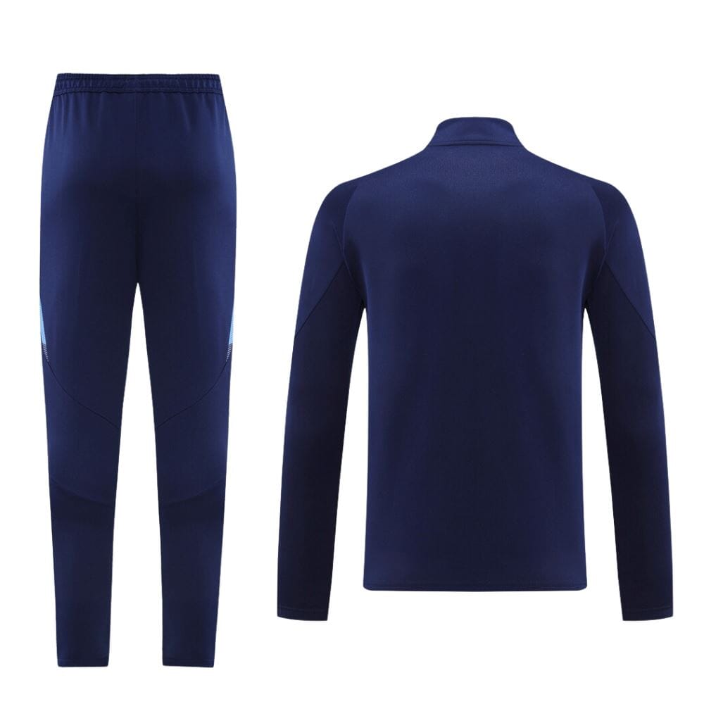 Kids Italy FIGC Navy Full Zip Training Tracksuit 24/25 - ADIDAS