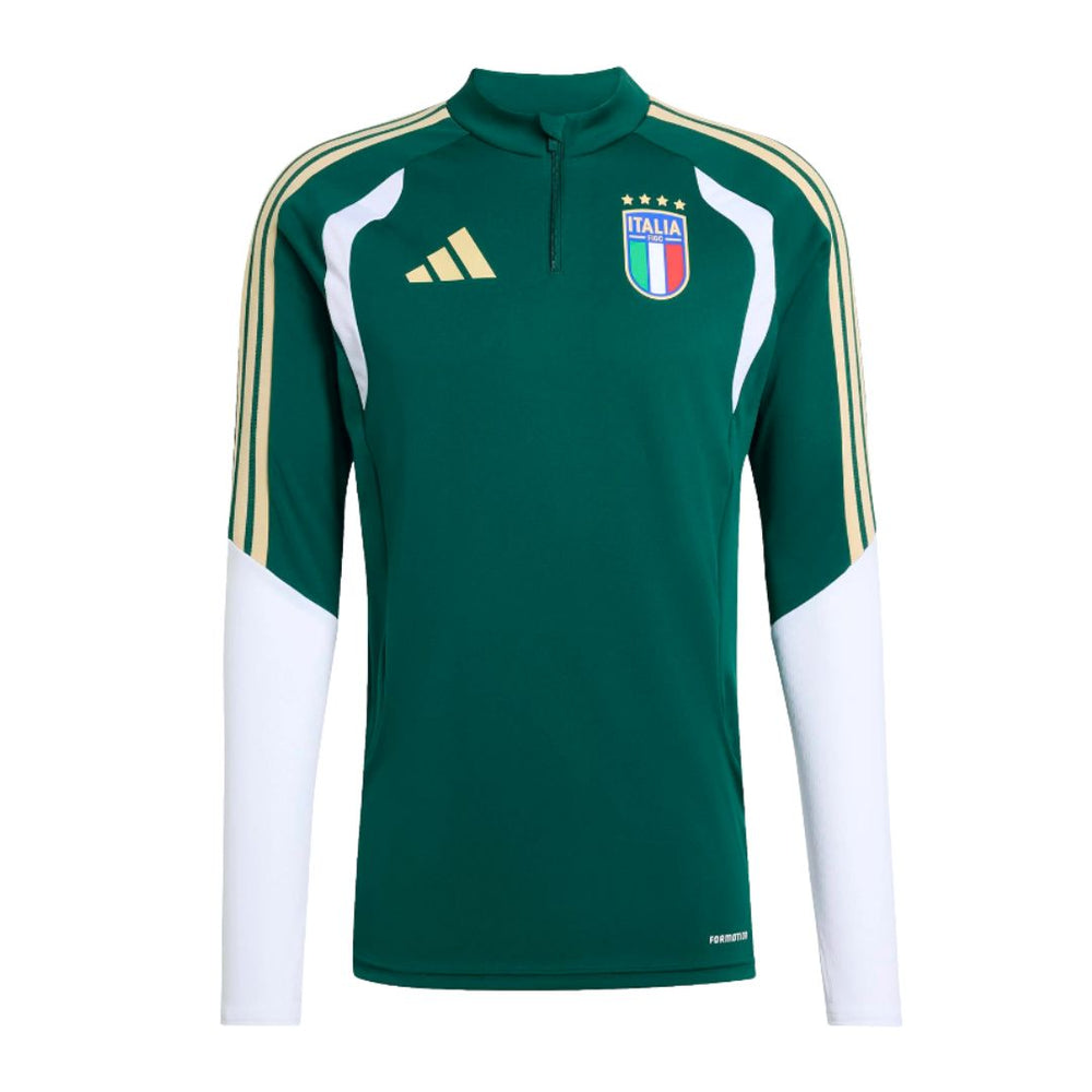 Italy FIGC Green Training Tracksuit 2026 Kids - ADIDAS