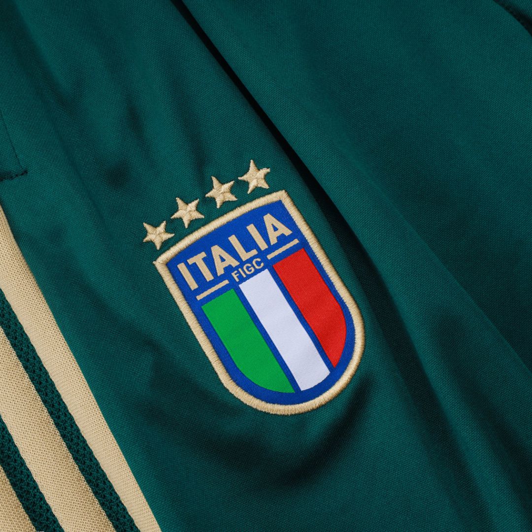 Italy FIGC Green Training Tracksuit 2026 Kids - ADIDAS