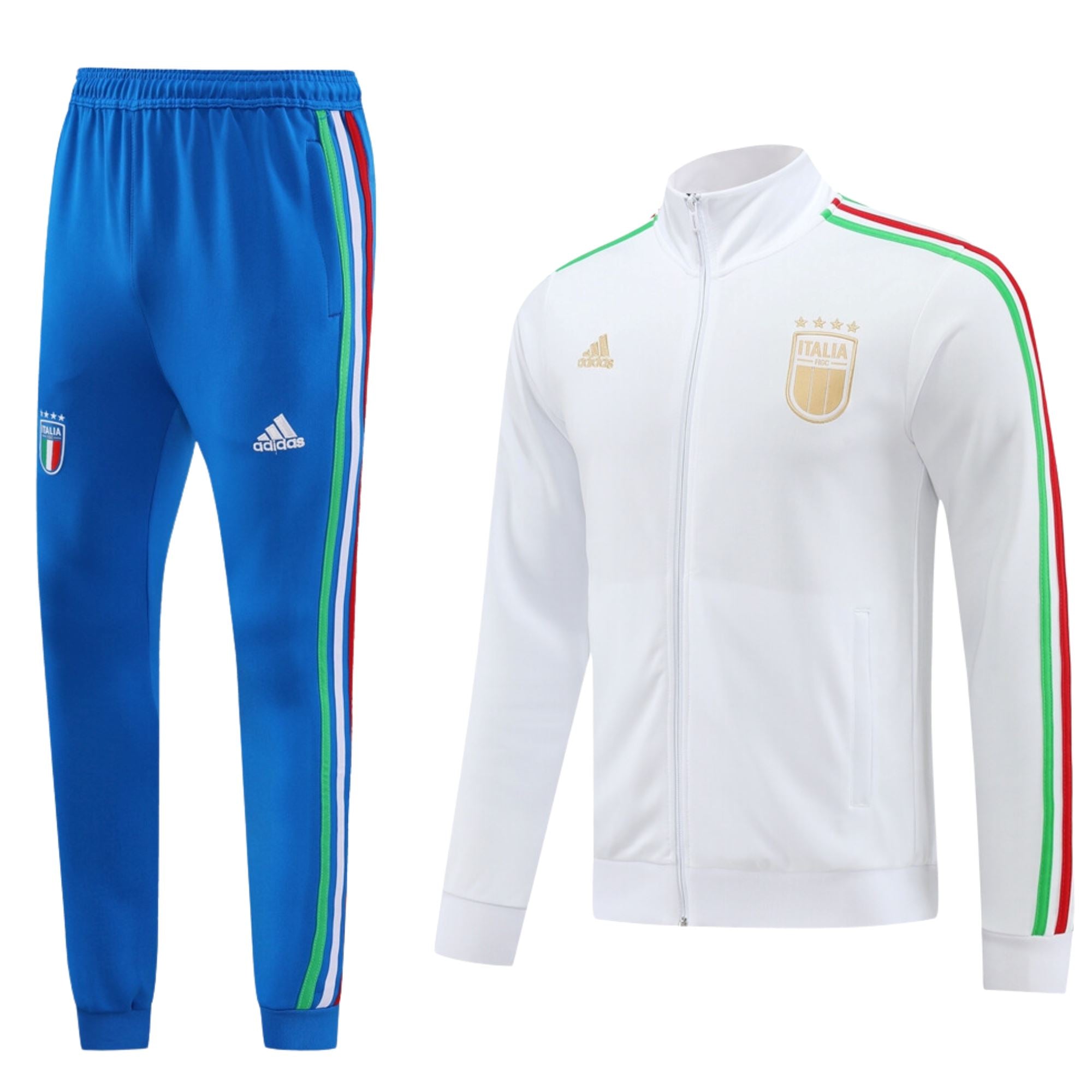 adidas Italy FIGC Tiro 23 Training Tracksuit Pants 2023 - Navy Blue & White