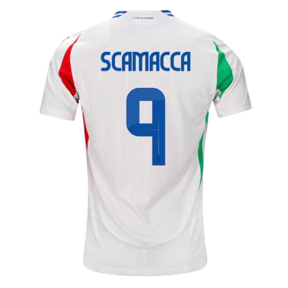 Scamacca 9 Name Set Italy 24/25 Away Jersey - ITA SPORTS