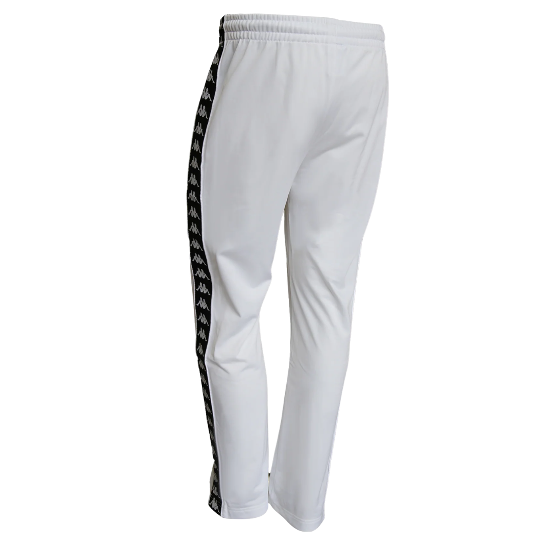 Kappa Lumini Track Pants Wht / Blk rear view - Kappa