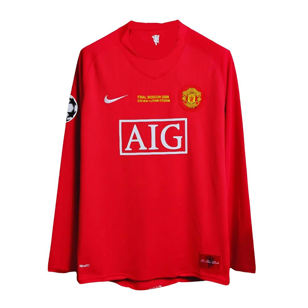 Man United 2008 UCL Final Jersey | Ronaldo Long Sleeve | ITASPORT