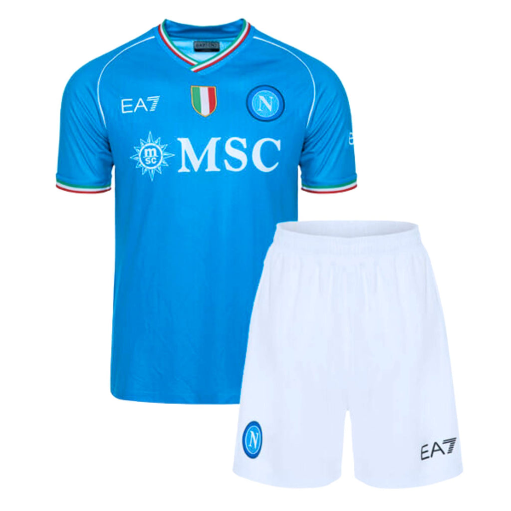 SSC Napoli Junior Third, EA7 officieel product, shirt en shorts, voetbalreplica voor kinderen, 2024/2025-4 jaar SSC Napoli Junior Third, EA7 officieel product, shirt en shorts, voetbalreplica voor kinderen, 2024/2025-4 jaar
