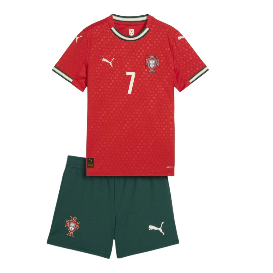 Portugal Home Jersey 2025 Kids Ronaldo 7 - ITASPORT