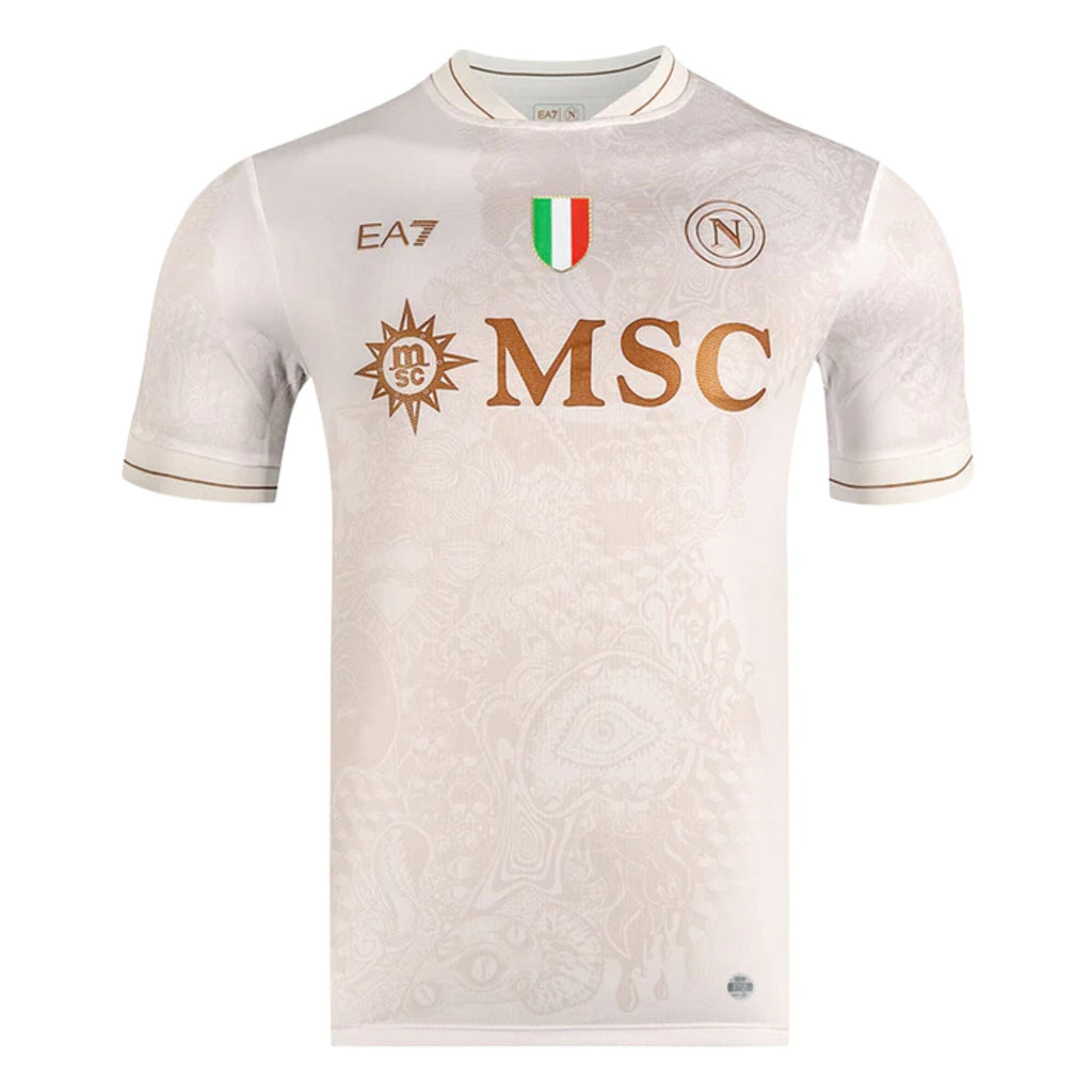 Kit Nom + Numéro SSC Napoli Sepe 22 – Domicile Or – Saison 16/17 – Officiel