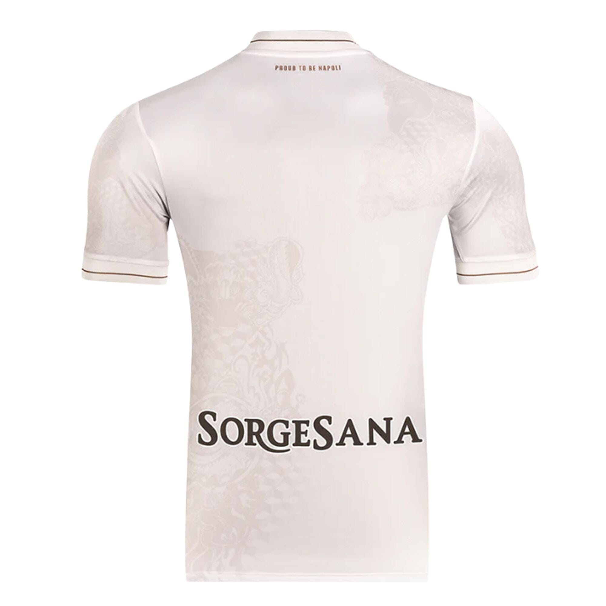 SSC Napoli Second Away Jersey 2025/2026 – EA7 Fan Version, Customizable, Short Sleeve, White