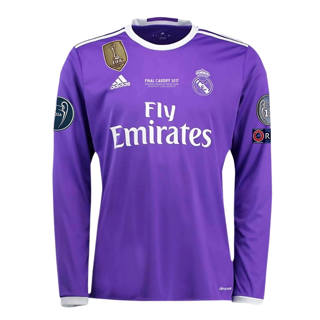 REAL MADRID 2016/17 AWAY CARDIFF FINAL JERSEY L/ SLEEVE - ITASPORT