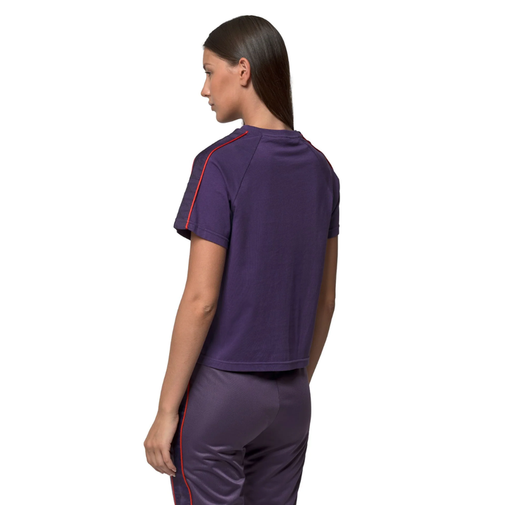 Kappa 222 Banda Adi Women's Tee Violet model rear view - Kappa