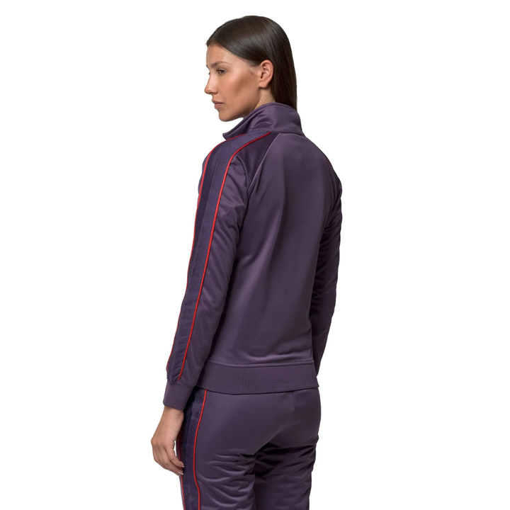 Kappa 222 Banda Wanniston Slim Women's Track Jacket Violet model rear view - Kappa