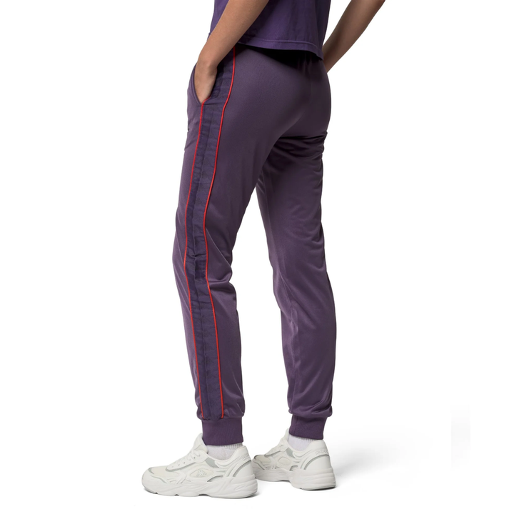 Kappa 222 Banda Wrastoria Slim Women's Track Pants Violet model side view - Kappa