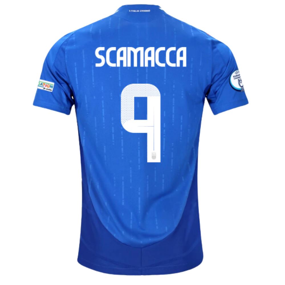 Scamacca 9 Name Set Italy 24/25 Home Jersey - ITA SPORTS