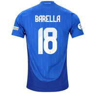 Barella 18 Name Set Italy 24/25 Home Jersey - ITA SPORTS